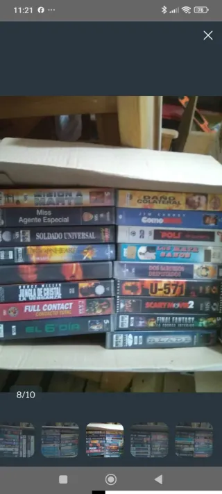 Lote Películas VHS Acción y Aventura
