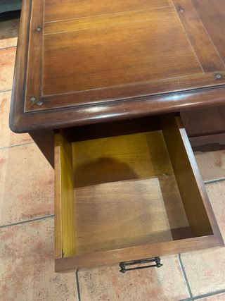 Mesa de centro madera maciza 3 cajones