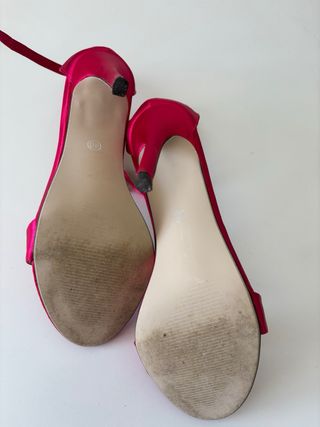 Sandalias tacón aguja Jo & Fox rosa