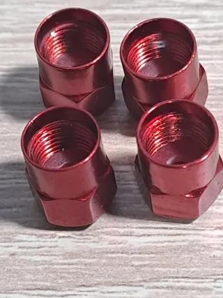 4 Tapones Válvula Subaru Rojo