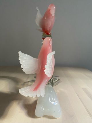 Escultura Pajaros Cristal Murano