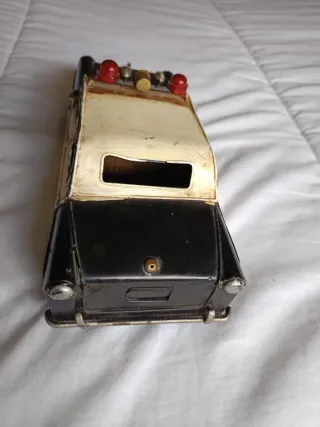 Coche Policía Hojalata Vintage