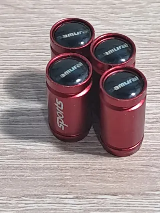 4 Tapones Válvula Samura Rojos