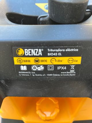 Biotrituradora Benza 2500W