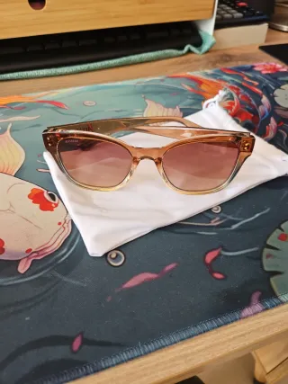 Gafas de sol pasta beige y marrón