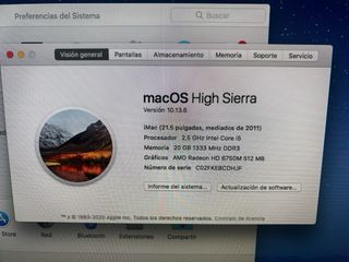 Imac 21,5 mediados 2011
