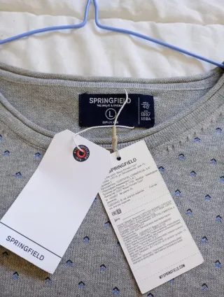 Jersey Springfield Gris Talla L