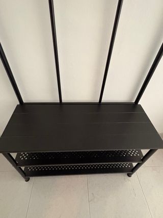 Perchero banco IKEA NIPÅSEN negro