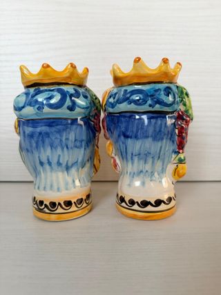Teste di Moro Sciacca in ceramica - dipinte a mano
