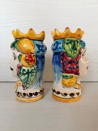 Teste di Moro Sciacca in ceramica - dipinte a mano
