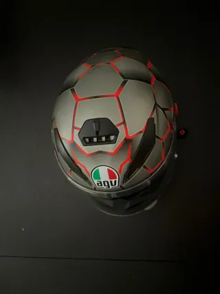 Casco Moto AGV + Guantes Talla M