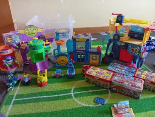 Superzings Lote 55 Figuras, coches, espacios,...