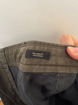 Pantalones Massimo Dutti Verde Oliva