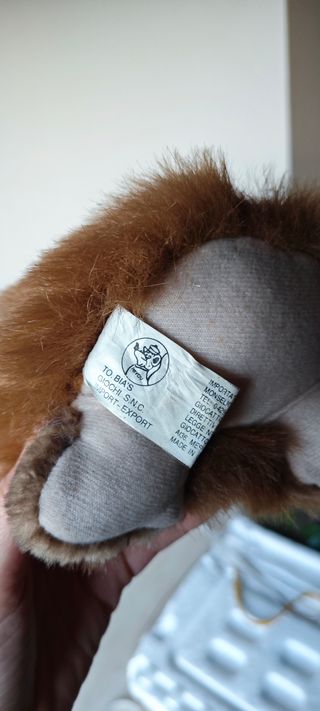 Peluche Bradipo/Scimmia TO.BI.A'S GIOCHI appendere