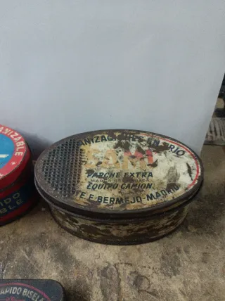 Lote 4 Cajas Metálicas Antiguas Vulvanizables