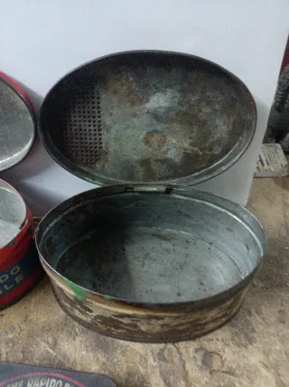 Lote 4 Cajas Metálicas Antiguas Vulvanizables