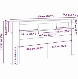 Cabecero con luces de  LED