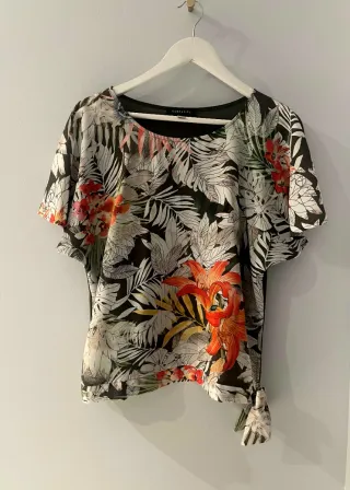 Blusa Cortefiel Estampada Flores