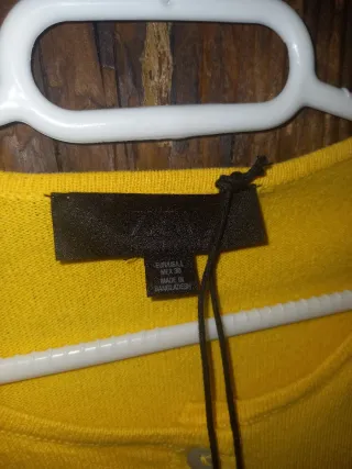 Chaqueta Zara amarilla manga corta