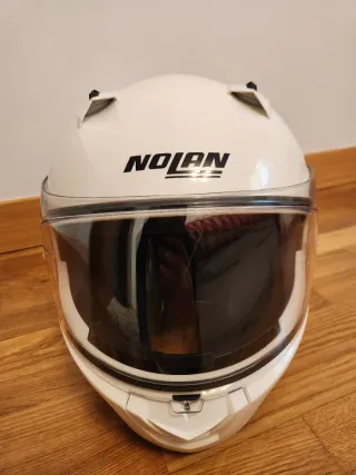 Casco de moto Nolan Blanco Integral talla S (56cm)