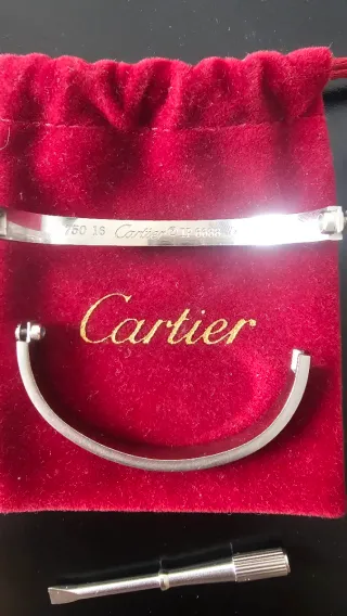 Pulsera Cartier Acero Inoxidable Plata