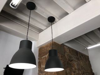 Lámpara de techo colgante negra