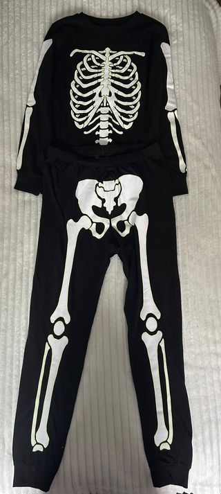 Pijama o disfraz  Esqueleto H&M Talla 8/10