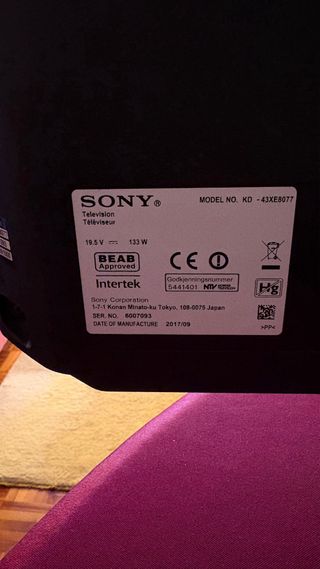TV Sony 43 Plata - Impecable