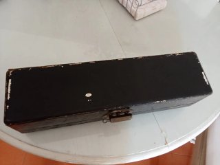 Caja antigua china madera con candado