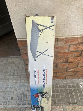 Mesa aluminio desmontable