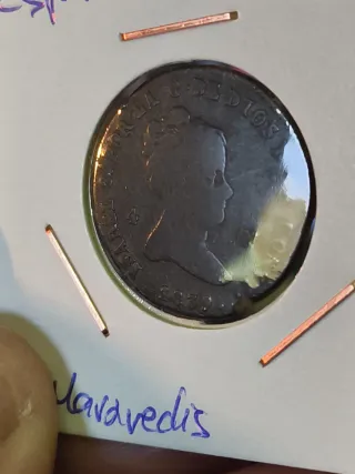 Lote 4 y 2 maravedís España 1839/ 1718B