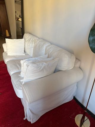Sofá Ektor 3 plazas Ikea blanco