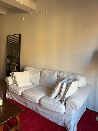 Sofá Ektor 3 plazas Ikea blanco