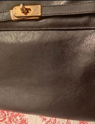 Bolso Piel Negro Vintage Manuel Lago