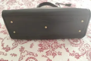 Bolso Piel Negro Vintage Manuel Lago