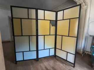 Biombo decorativo estilo Mondrian Ikea