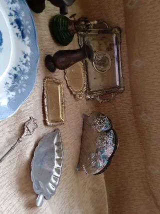 Lote Antigüedades Varios Objetos