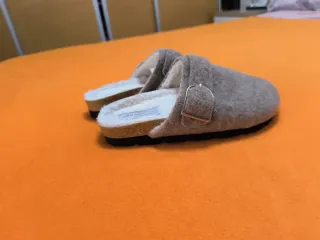 Zapatillas de pelo grises