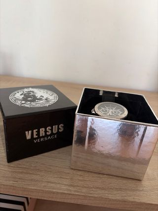 Reloj Versace Negro y Plateado