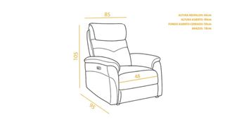 Sillón Relax Tela Cima (Nuevo)