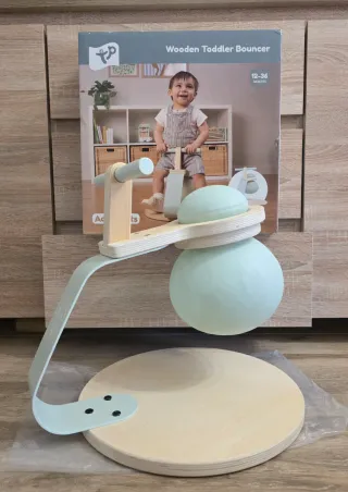 Columpio infantil madera y acero nuevo