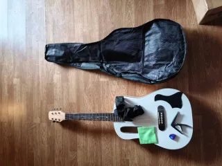 Guitarra Acústica Blanca