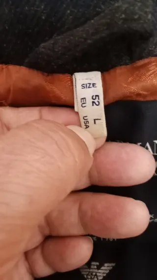 Chaquetón Armani AJ Jeans Negro Desperfectos