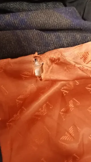 Chaquetón Armani AJ Jeans Negro Desperfectos