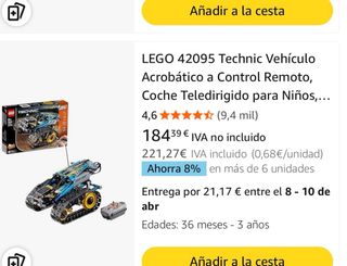 LEGO Technic 42095 Coche Radiocontrol