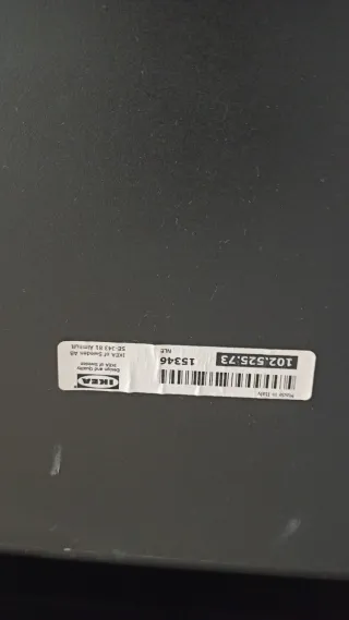 Mueble auxiliar blanco con 3 cajones