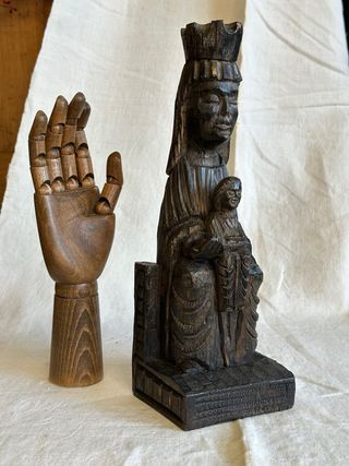 Talla de madera Virgen Moreneta