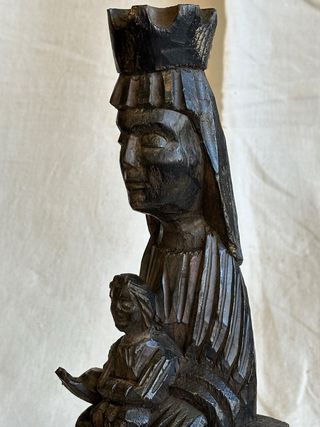 Talla de madera Virgen Moreneta