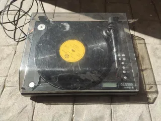 Tocadiscos ACORDE Negro/Gris USB