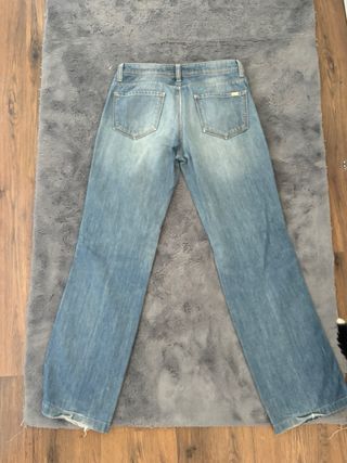Pantalón vintage tiro bajo azul